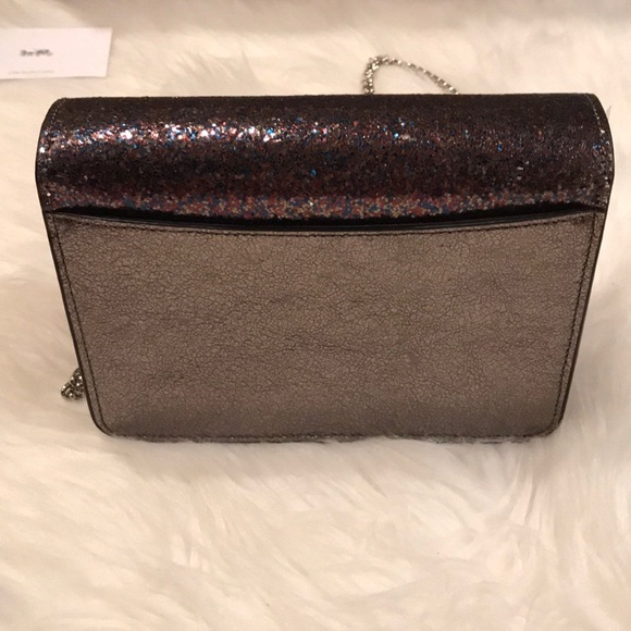 🦄 Coach 🦄 Glitter Metallic Crossbody Flap Bag - Picture 6 of 8